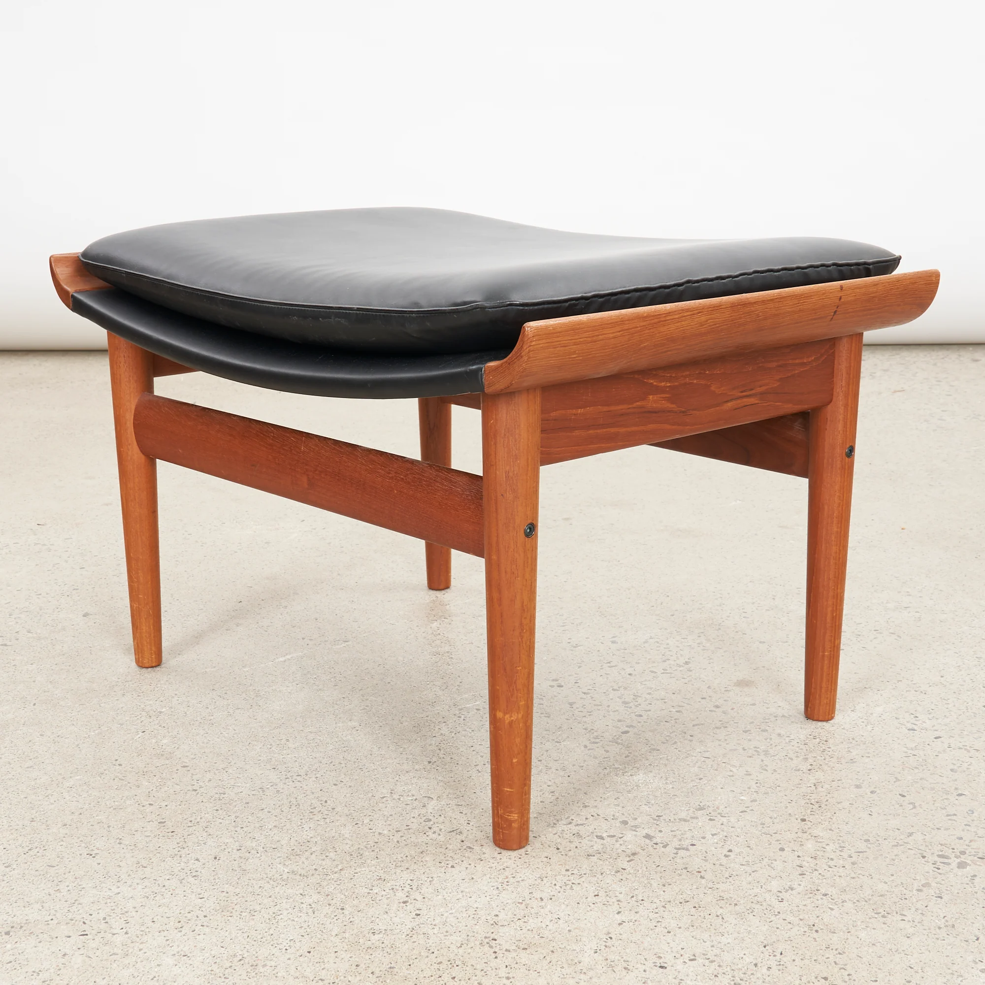 'Bwana' Teak & Leather Lounge Chair & Ottoman by Finn Juhl for France & Søn, Denmark - Image 13