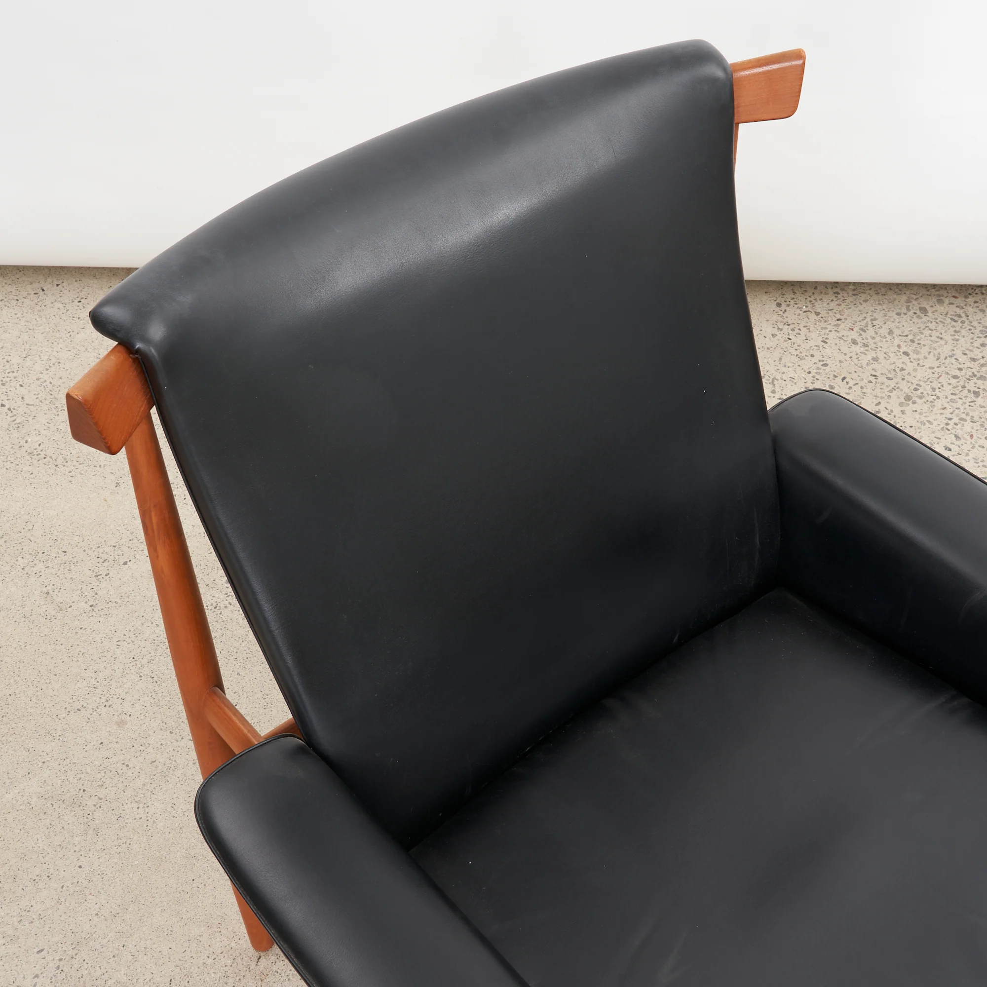 'Bwana' Teak & Leather Lounge Chair & Ottoman by Finn Juhl for France & Søn, Denmark - Image 9