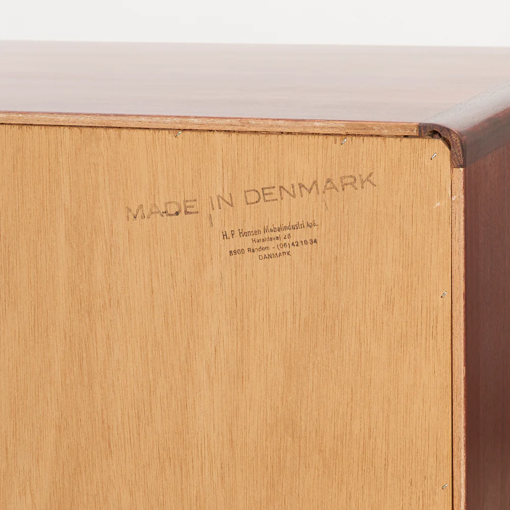 Compact Rosewood Sideboard by H.P. Hansen, Denmark - Image 12