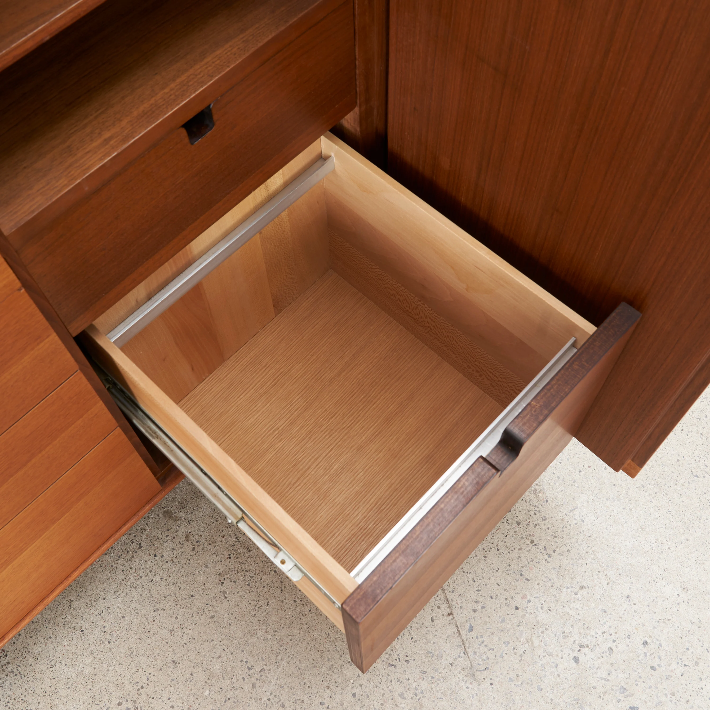 George Nelson Walnut Thin Edge Drop-Front Secretary For Herman Miller - Image 11