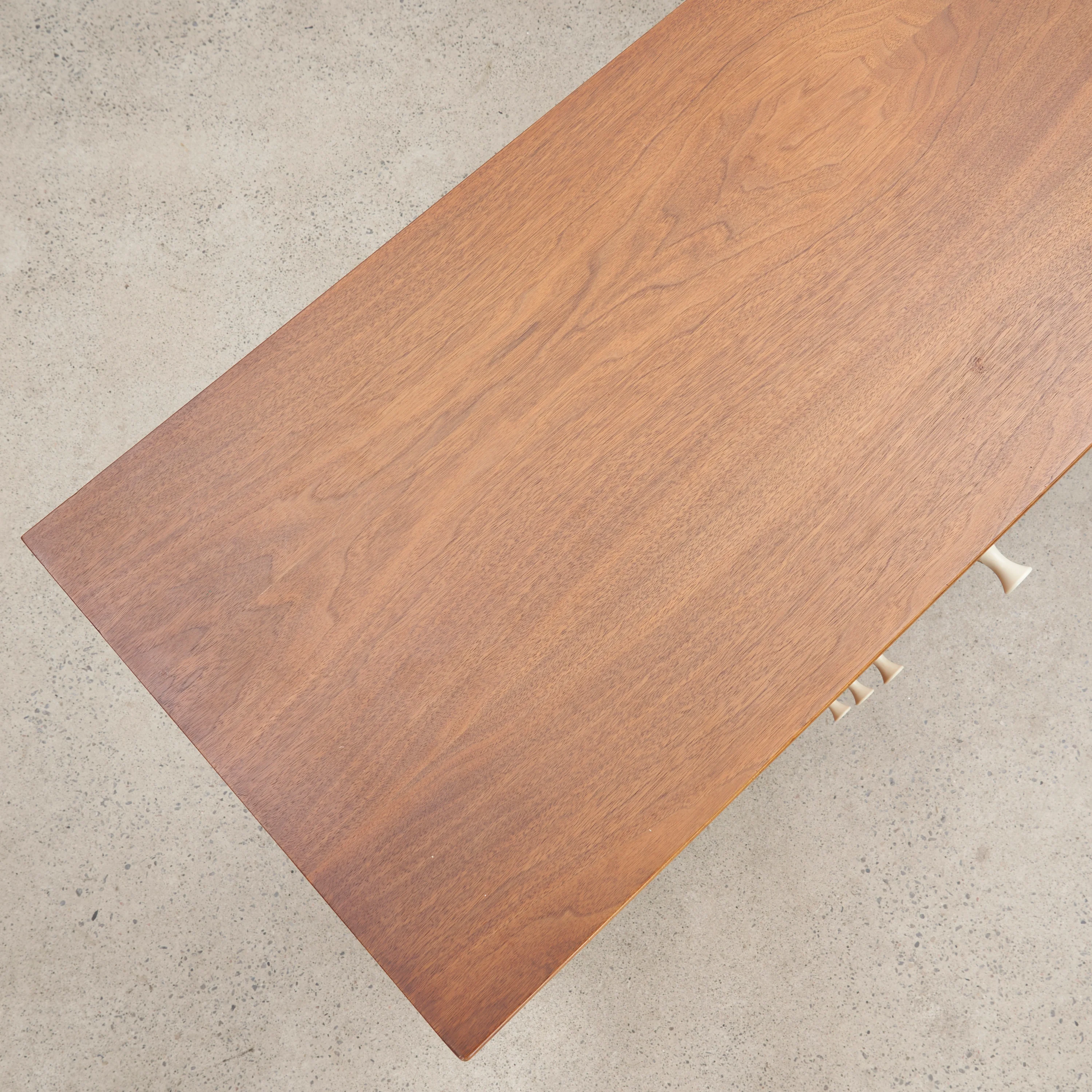 George Nelson Walnut Thin Edge Drop-Front Secretary For Herman Miller - Image 12