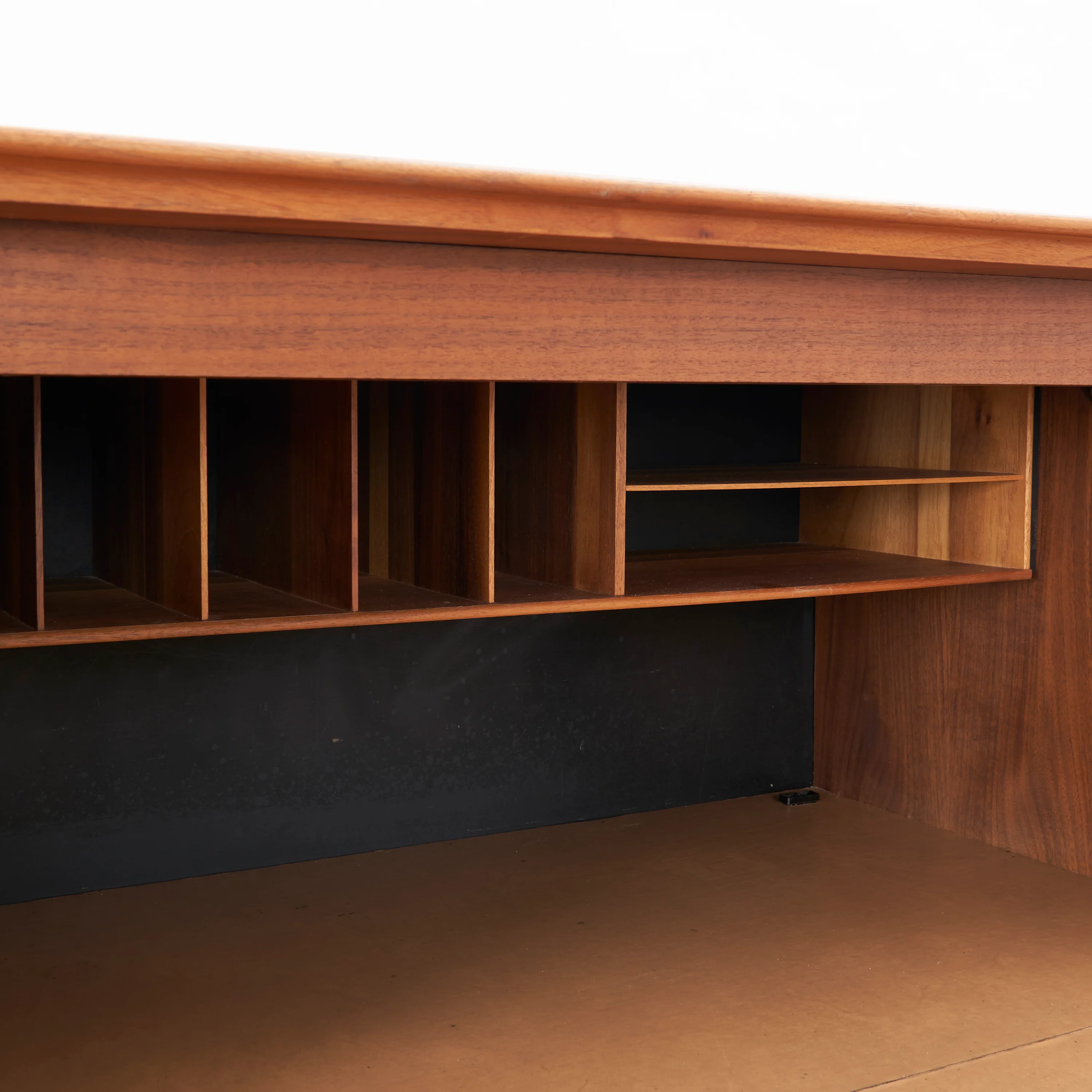 George Nelson Walnut Thin Edge Drop-Front Secretary For Herman Miller - Image 9