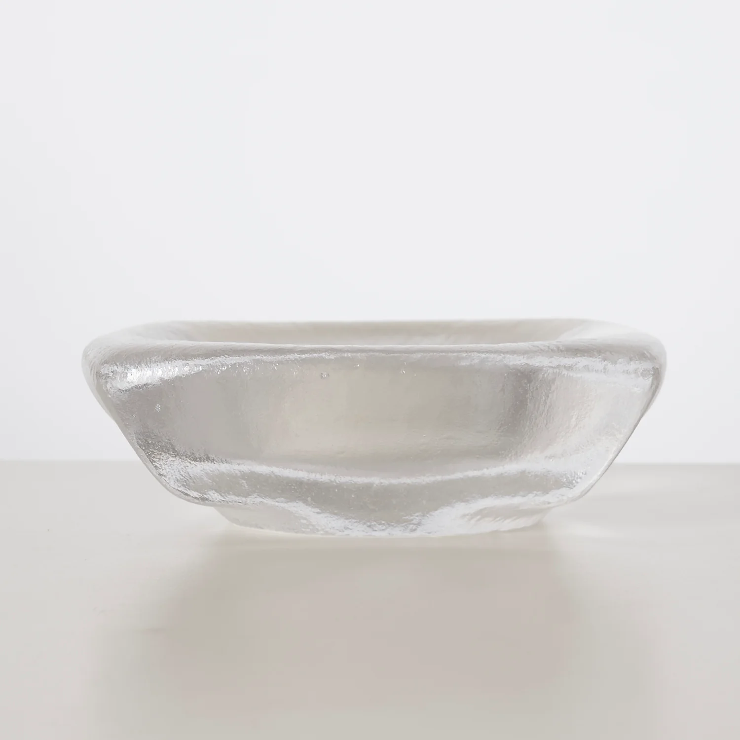 Heavy Scandinavian Textured Glass Dish - Image 6