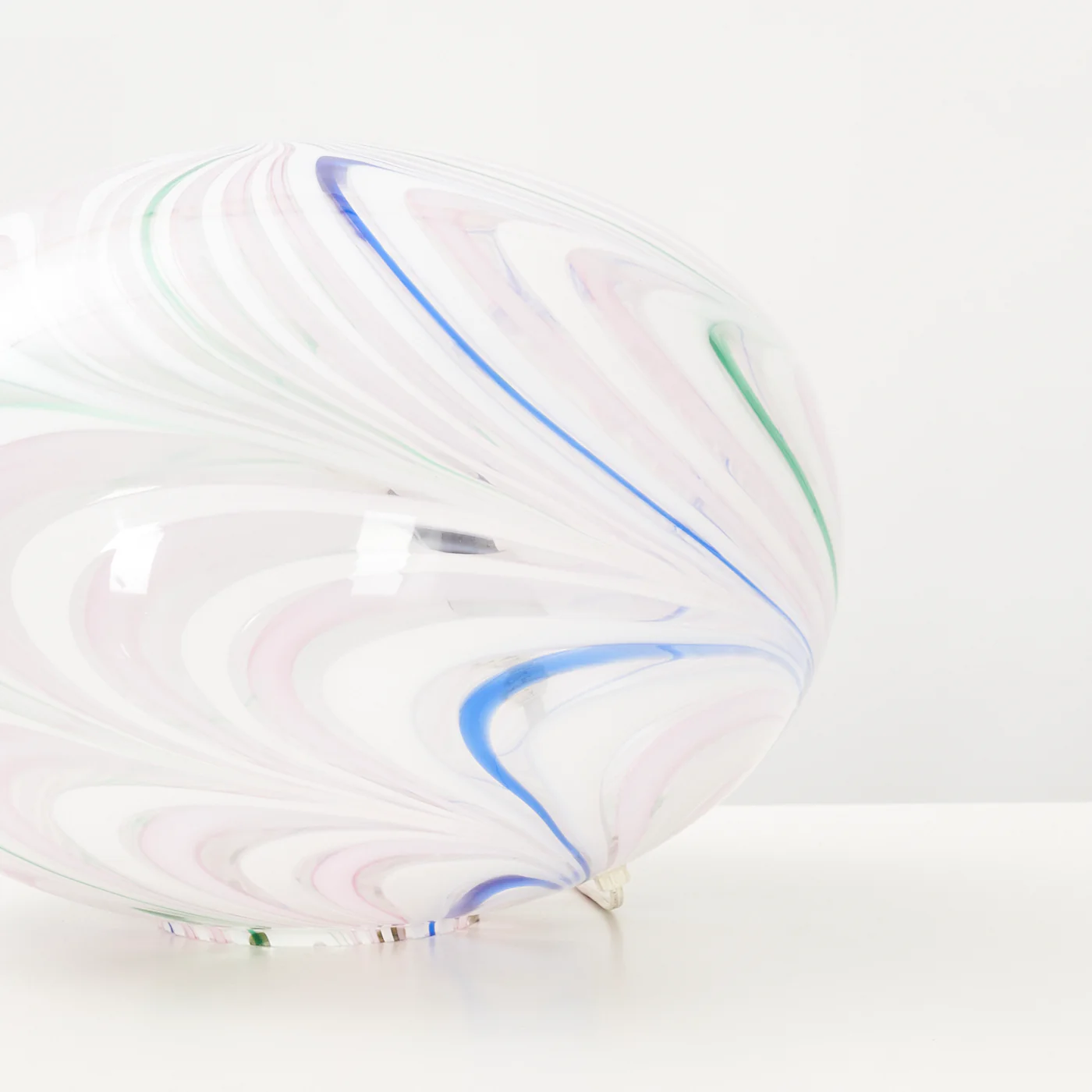 Large Murano Glass Swirl Table Lamp, Italy - Image 3