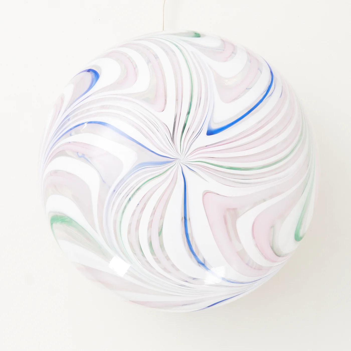 Large Murano Glass Swirl Table Lamp, Italy - Image 4