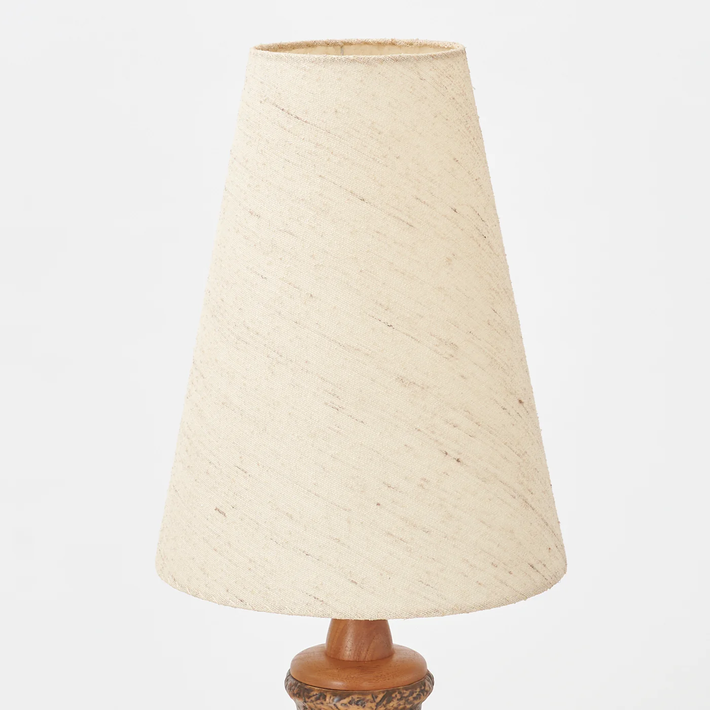 Large Teak & Ceramic Table Lamp - Image 3