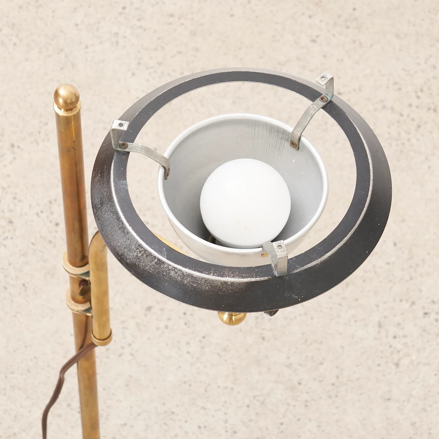 Metal & Brass Floor Lamp by M.G. Wheeler Co., USA - Image 5