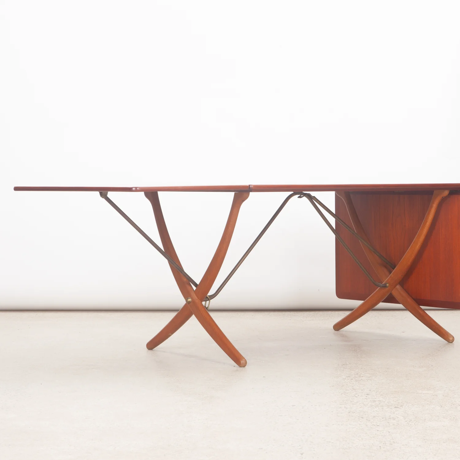 'Model AT304' Teak & Oak Drop-Leaf Dining Table by Hans Wegner for Andreas Tuck, Denmark - Image 3