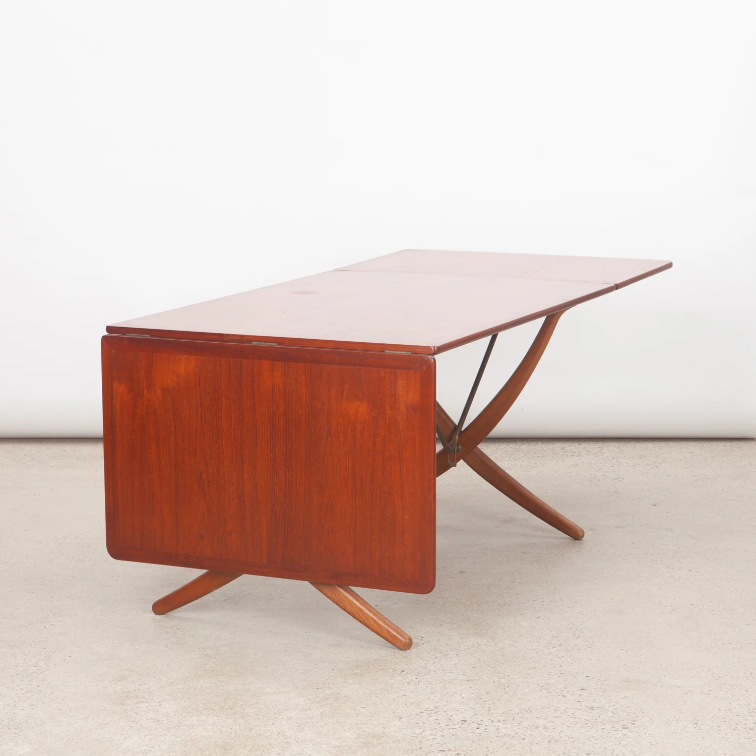 'Model AT304' Teak & Oak Drop-Leaf Dining Table by Hans Wegner for Andreas Tuck, Denmark - Image 4