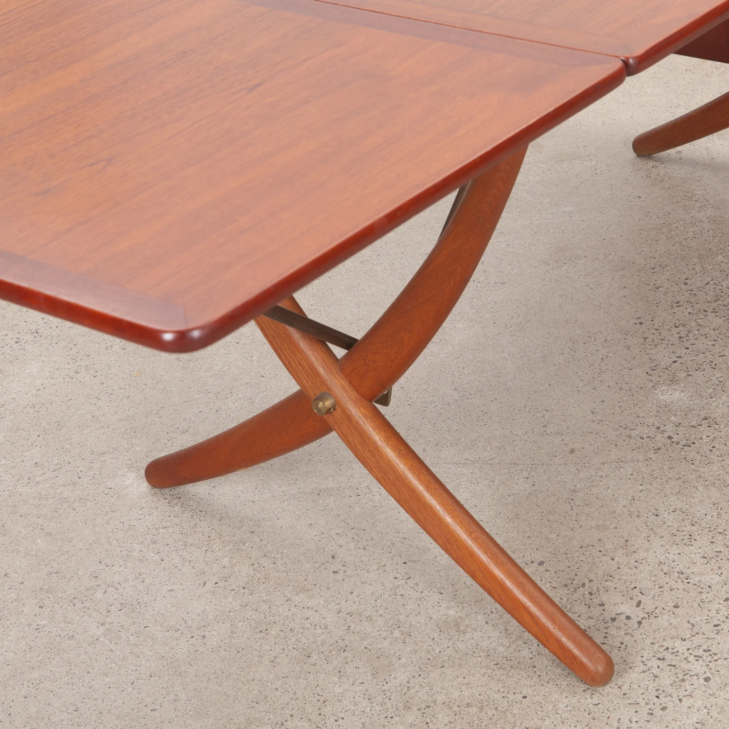 'Model AT304' Teak & Oak Drop-Leaf Dining Table by Hans Wegner for Andreas Tuck, Denmark - Image 5