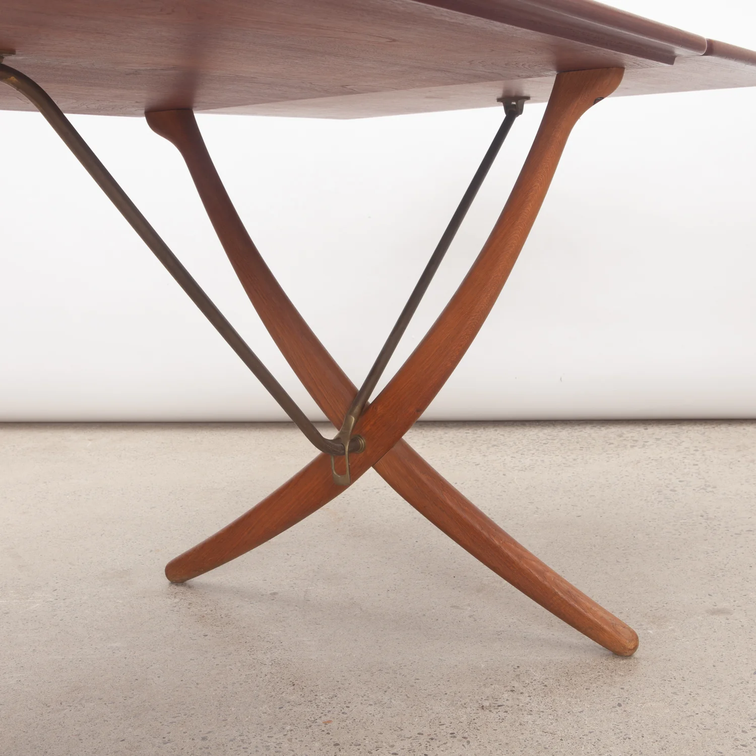 'Model AT304' Teak & Oak Drop-Leaf Dining Table by Hans Wegner for Andreas Tuck, Denmark - Image 9