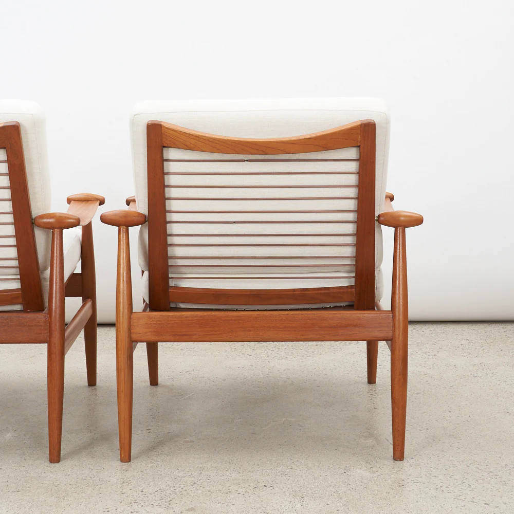 Pair of Teak 'Model 133' aka 'Spade' Lounge Chairs by Finn Juhl for France & Daverkosen, Denmark - Image 10