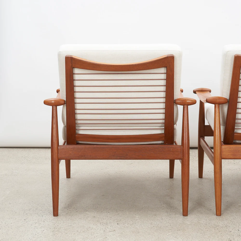 Pair of Teak 'Model 133' aka 'Spade' Lounge Chairs by Finn Juhl for France & Daverkosen, Denmark - Image 11