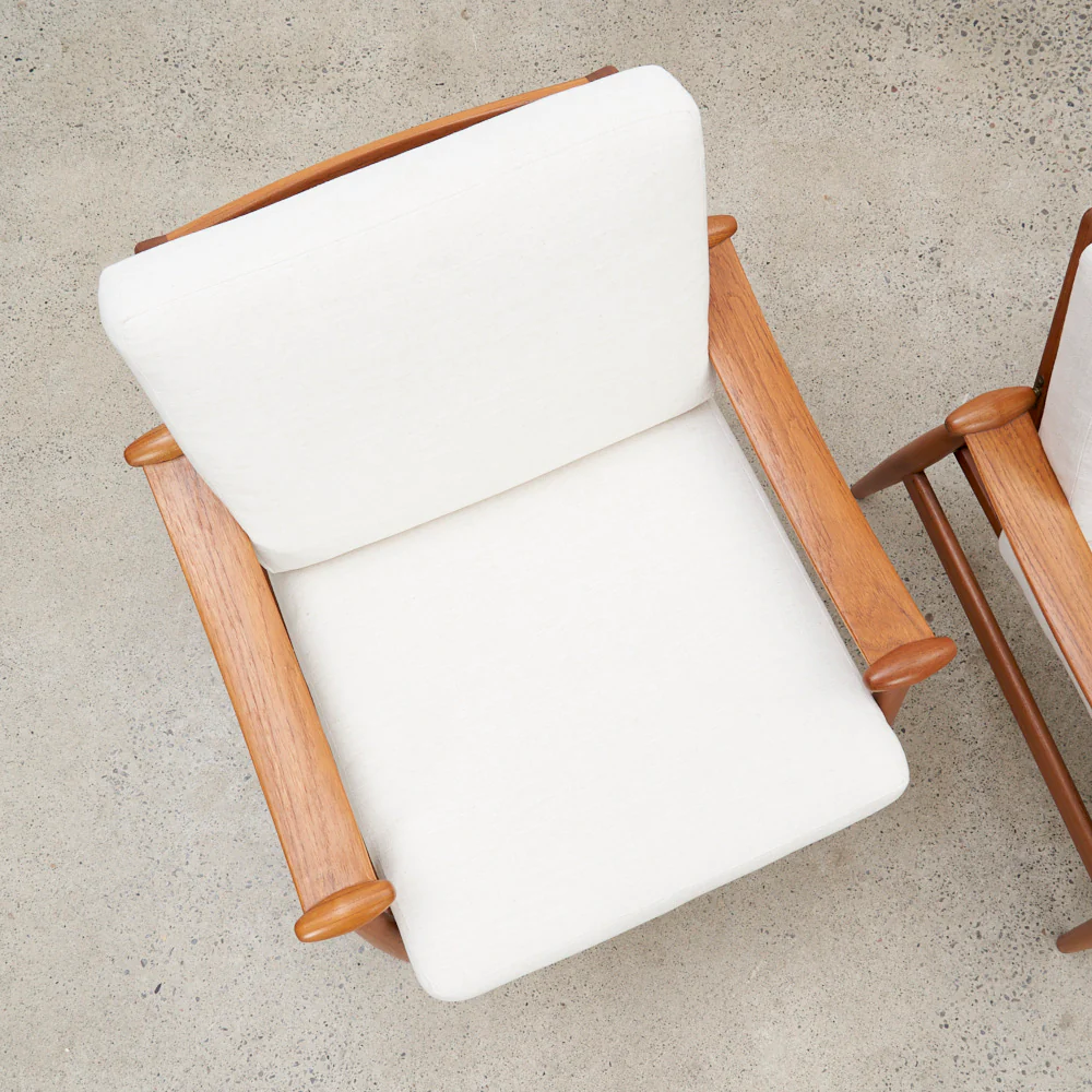 Pair of Teak 'Model 133' aka 'Spade' Lounge Chairs by Finn Juhl for France & Daverkosen, Denmark - Image 12