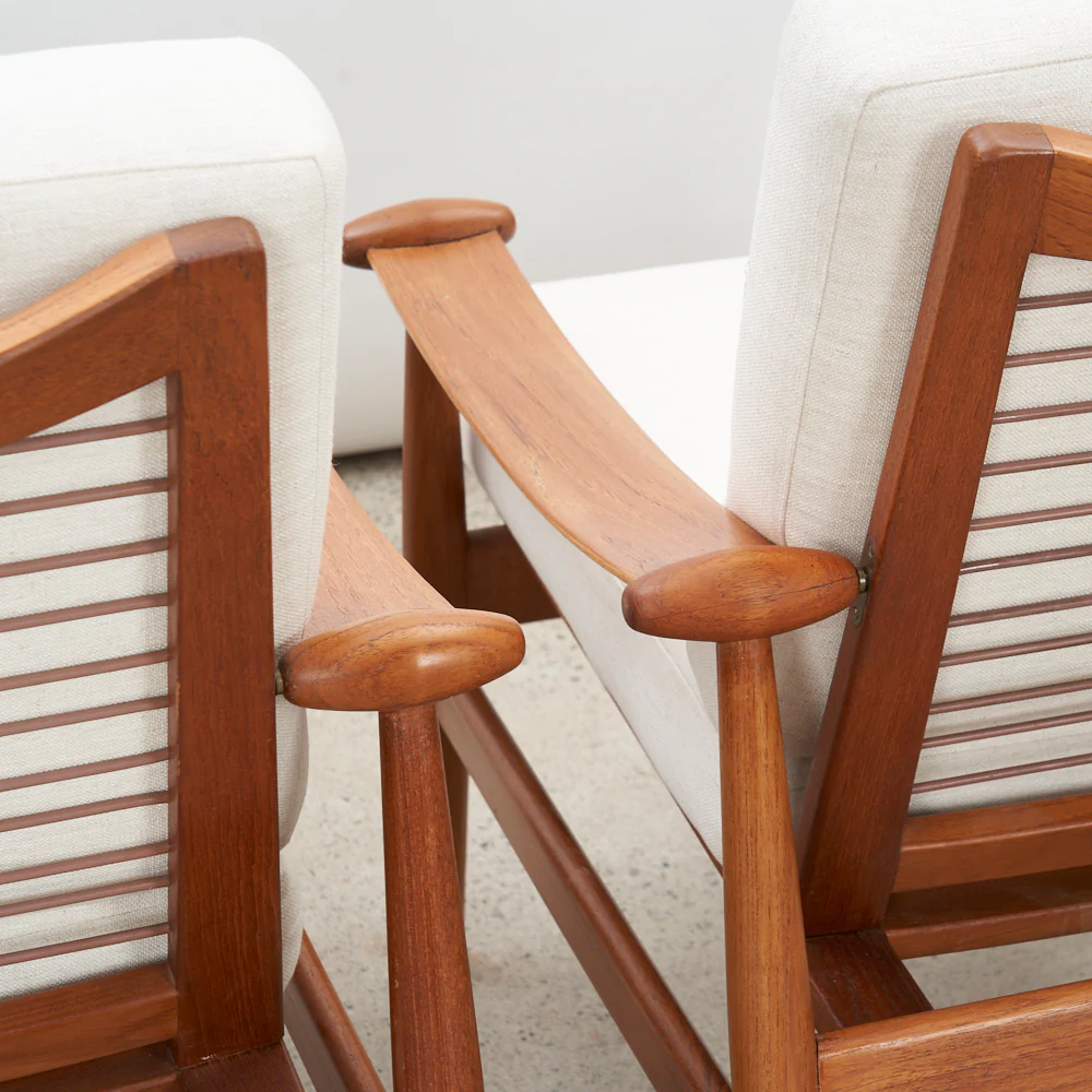 Pair of Teak 'Model 133' aka 'Spade' Lounge Chairs by Finn Juhl for France & Daverkosen, Denmark - Image 16