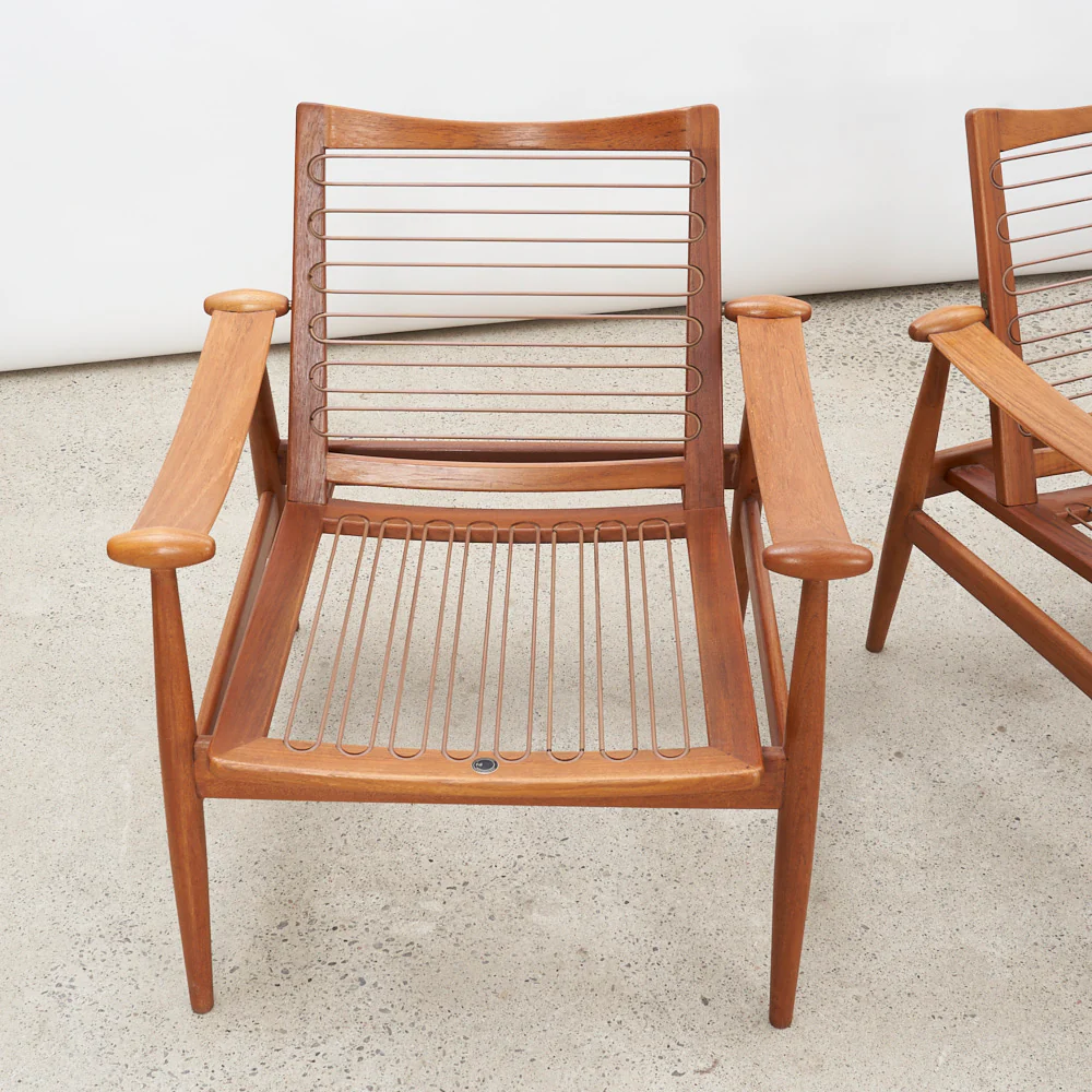 Pair of Teak 'Model 133' aka 'Spade' Lounge Chairs by Finn Juhl for France & Daverkosen, Denmark - Image 18