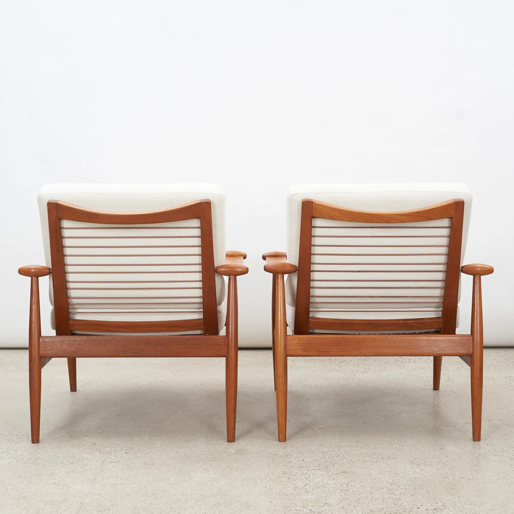 Pair of Teak 'Model 133' aka 'Spade' Lounge Chairs by Finn Juhl for France & Daverkosen, Denmark - Image 9