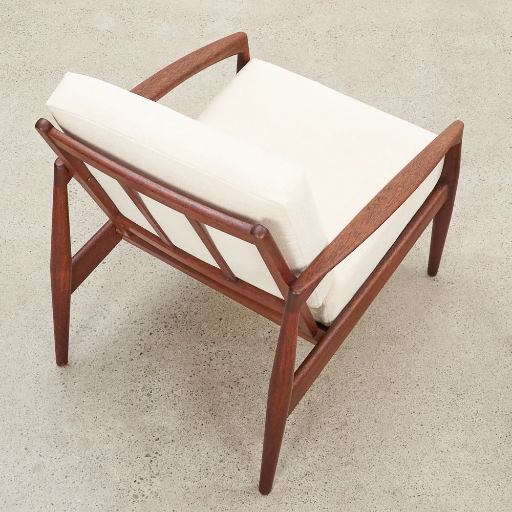 Pair of Teak ‘Paper Knife' Lounge Chairs by Kai Kristiansen for Magnus Olesen, Denmark - Image 9