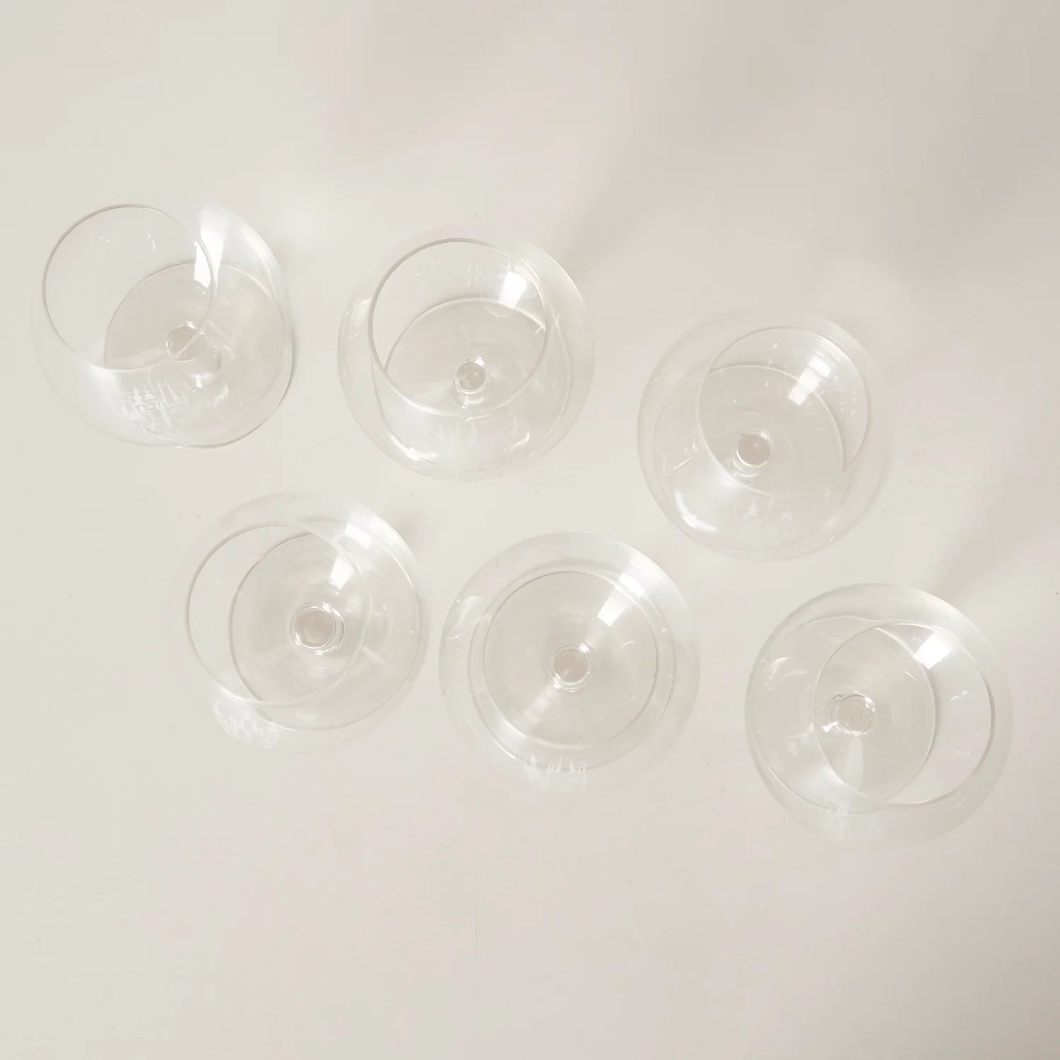 Set of 6 Etched Brandy Glasses - Image 4