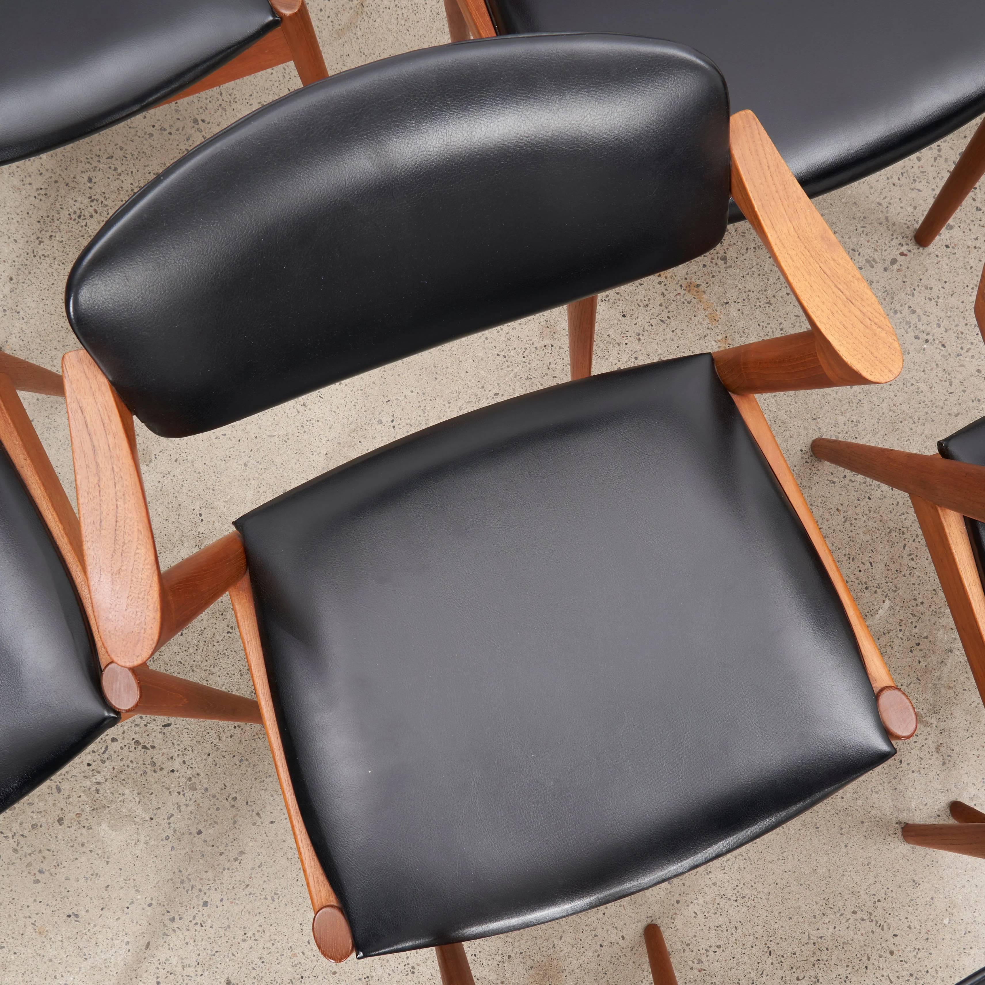Set of 8 'Model 42' Teak Dining Chairs by Kai Kristiansen - Image 7
