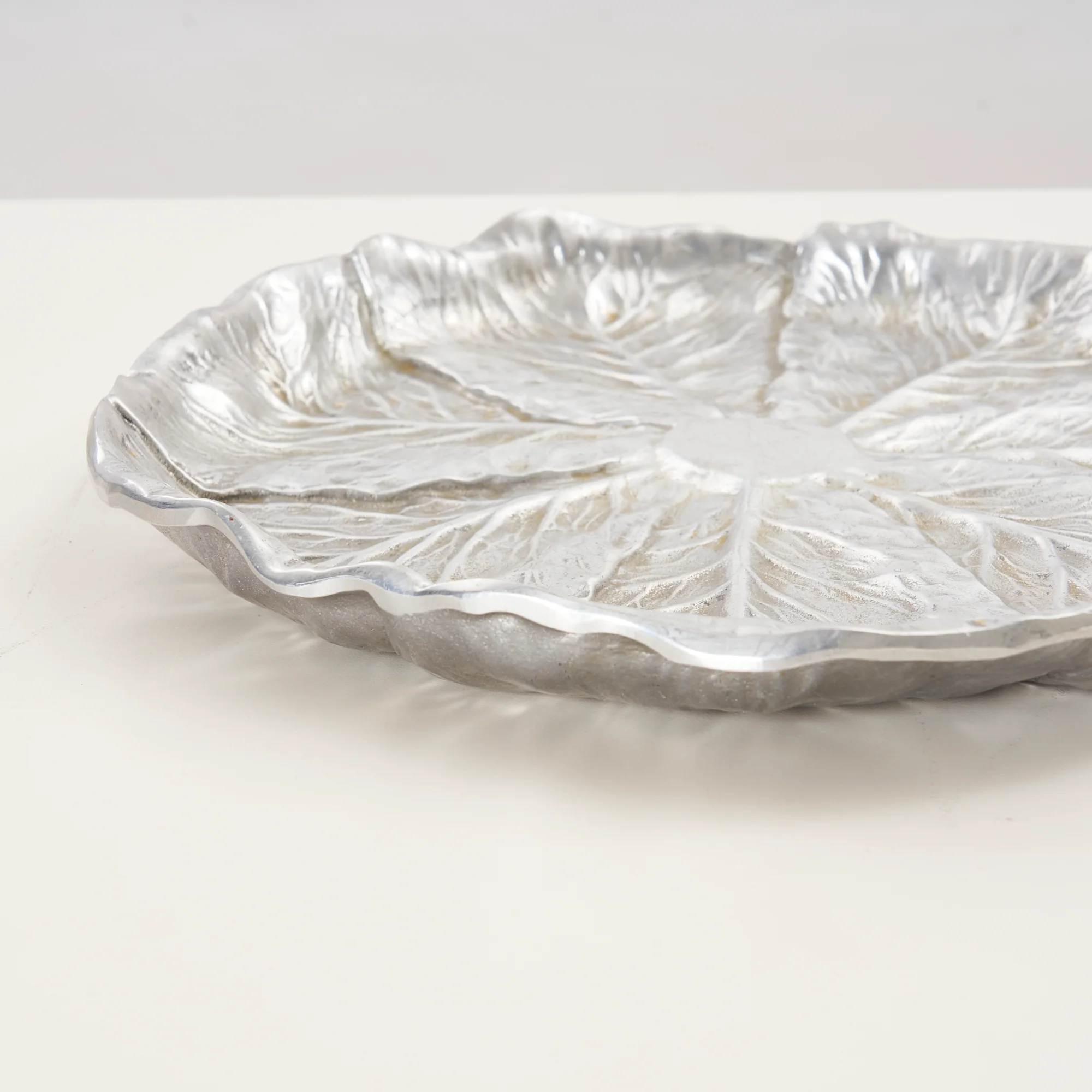 Signed Cast Aluminum Serving Platter - Image 3