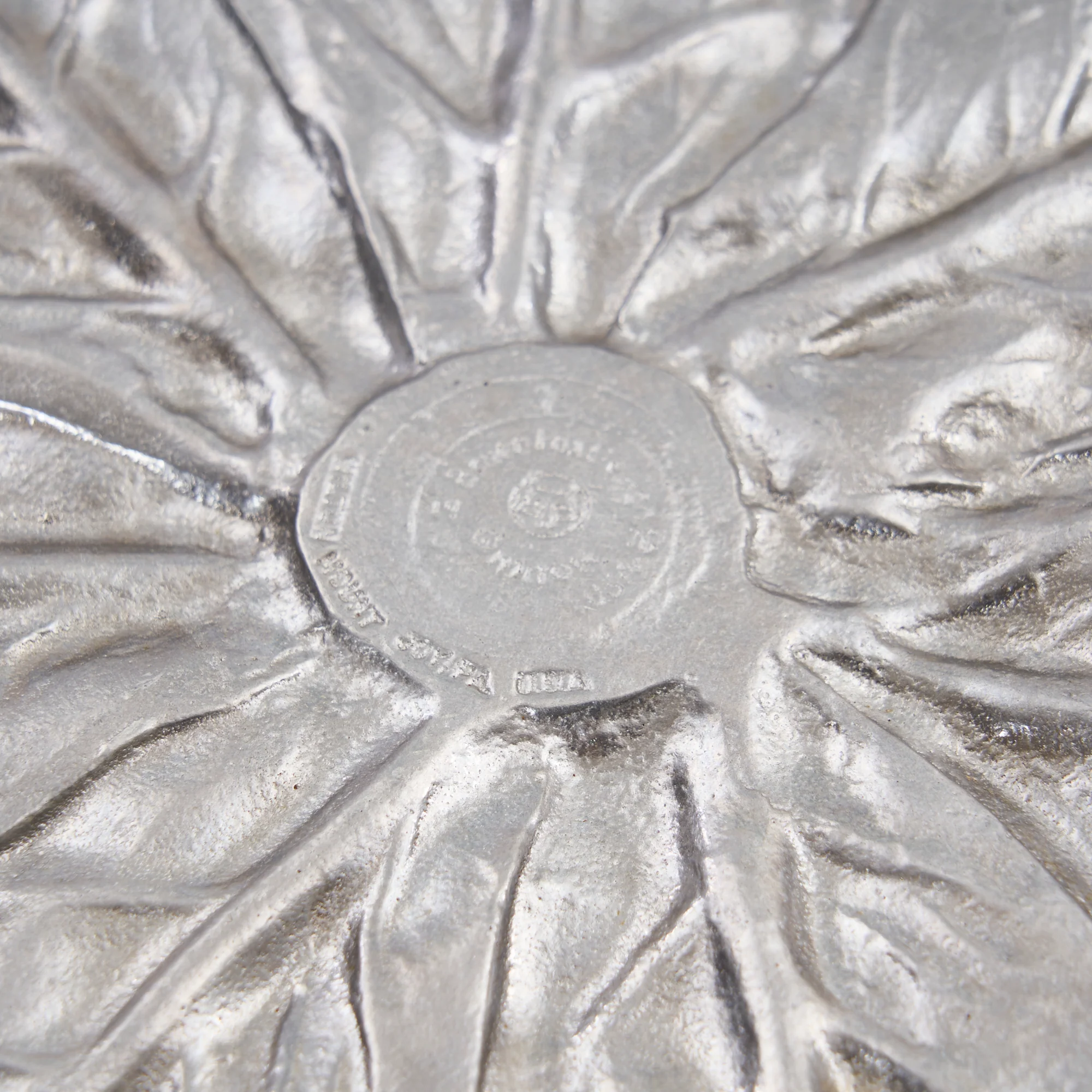 Signed Cast Aluminum Serving Platter - Image 4