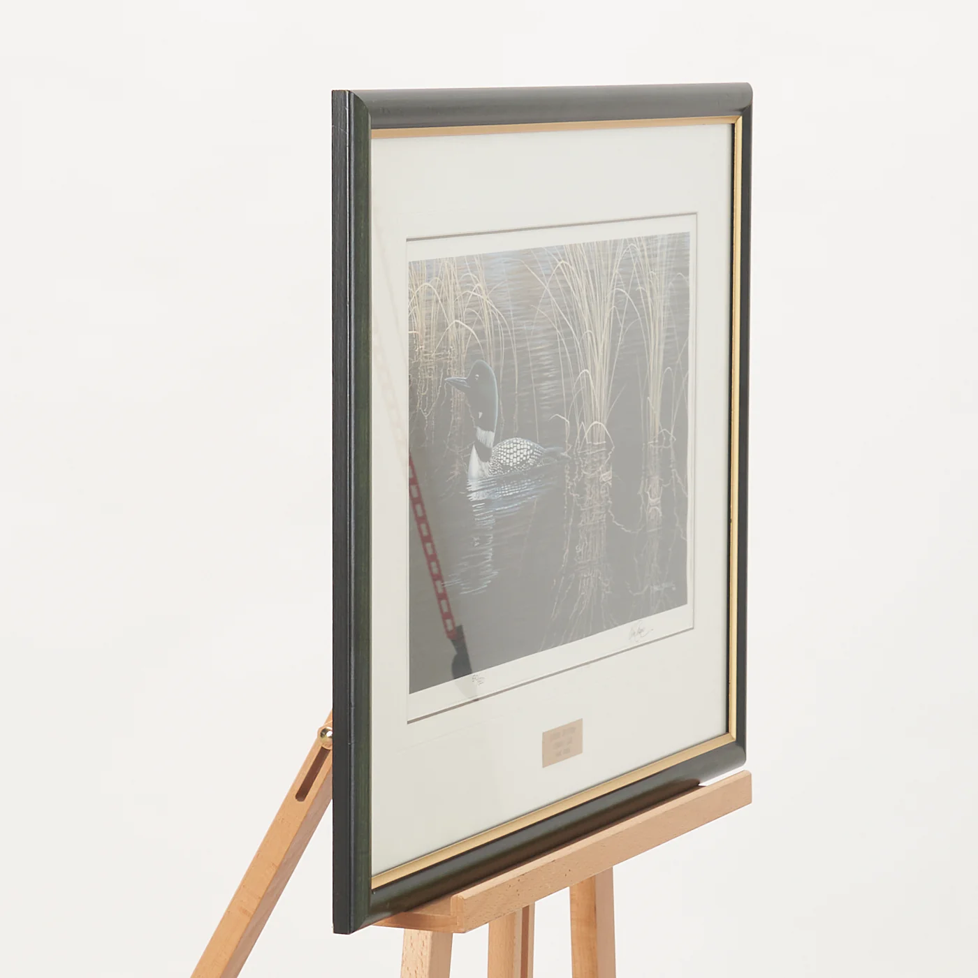 Signed Print of 'Autumn Splendour - Common Loon' by Marc Barrie - Image 3