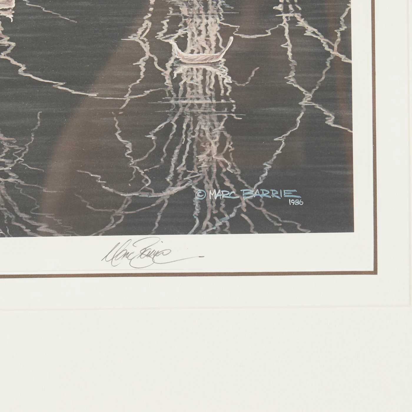 Signed Print of 'Autumn Splendour - Common Loon' by Marc Barrie - Image 7