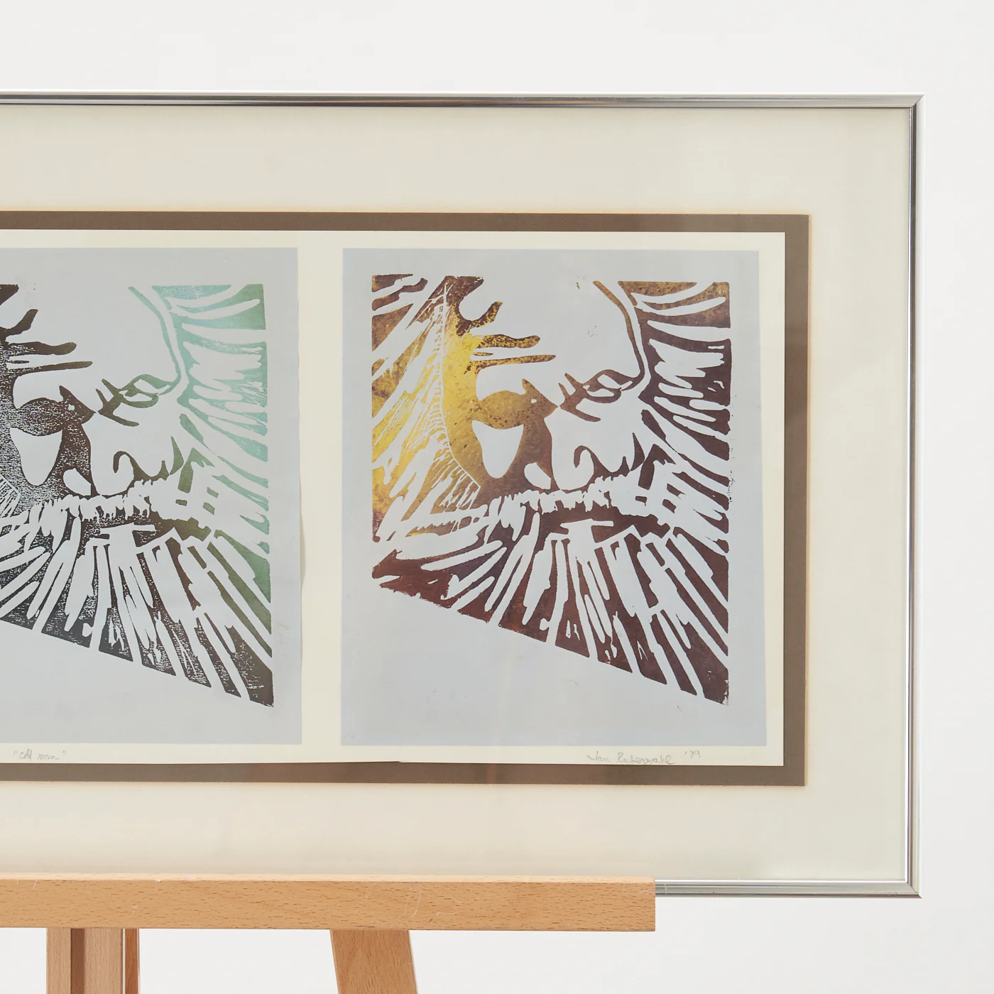 Signed Screenprint 'Old Man' - Image 3