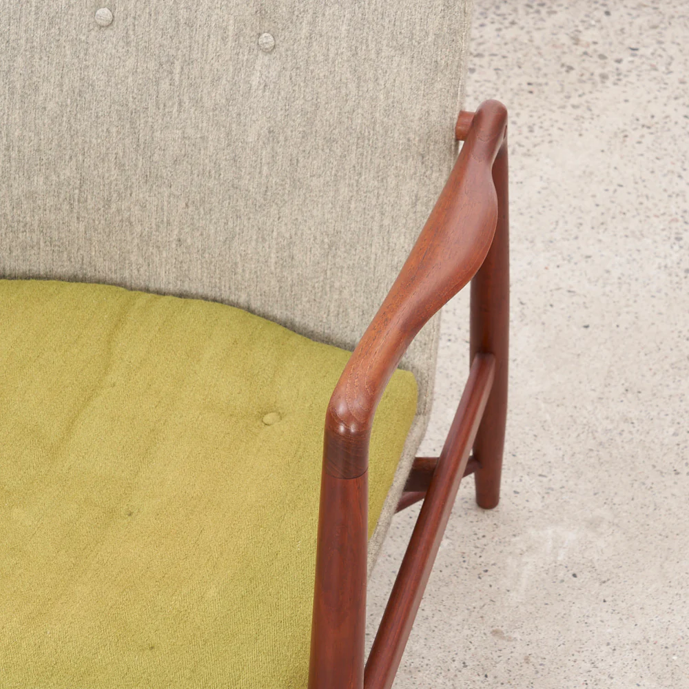 Teak 'Fireplace' aka 'B059' Lounge Chair by Finn Juhl for Bovirke, Denmark - Image 5