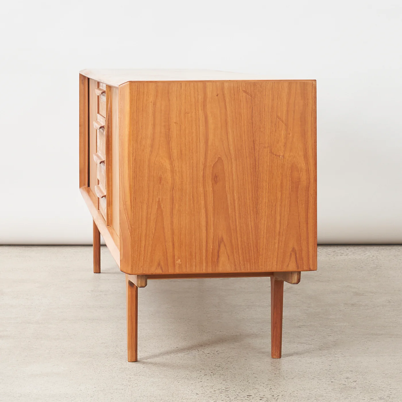 Teak Sideboard w/ Tambour Doors by Bernhard Pedersen & Søn, Denmark - Image 7