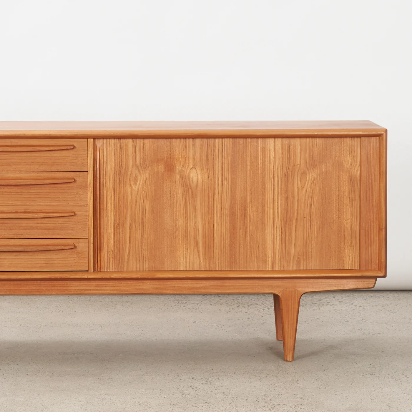 Teak Sideboard w/ Tambour Doors by Bernhard Pedersen & Søn, Denmark - Image 9
