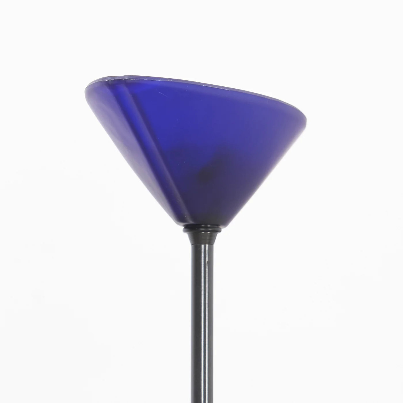 Vintage Murano Floor Lamp w/ Blue Glass Shade - Image 3
