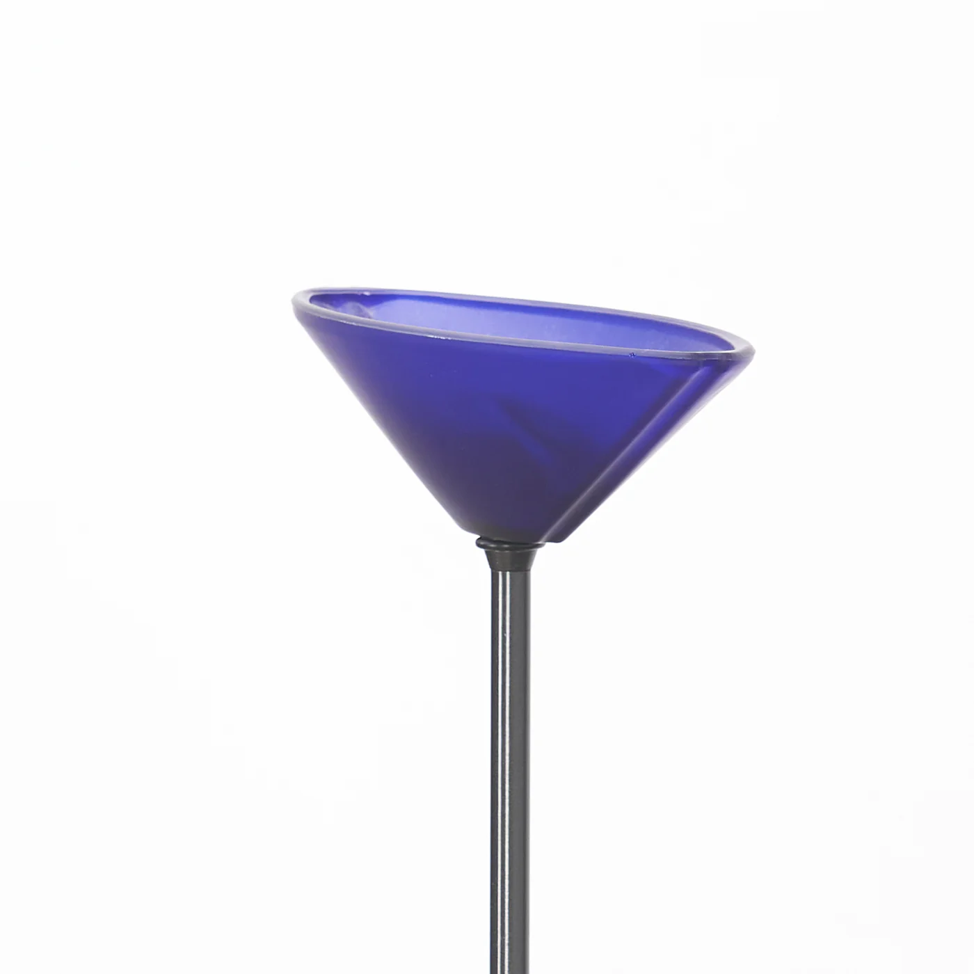 Vintage Murano Floor Lamp w/ Blue Glass Shade - Image 7