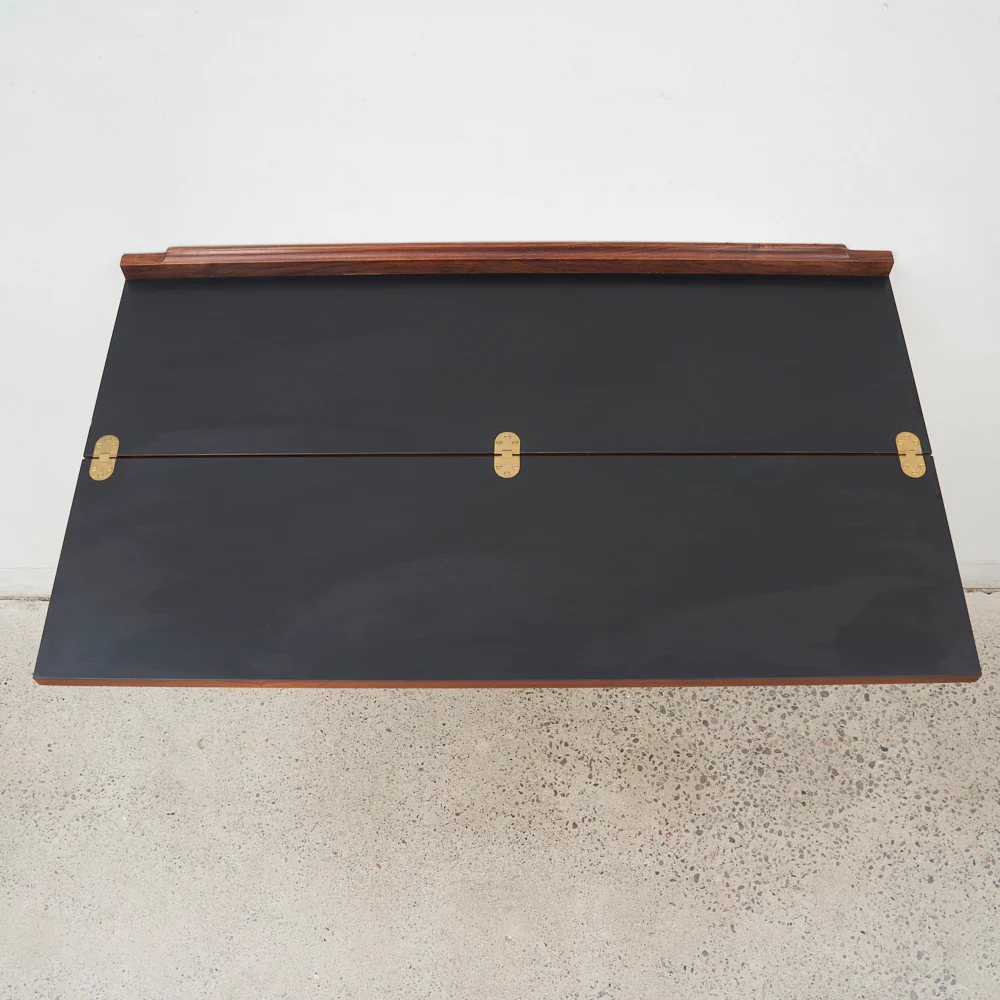 Wall-Mounted Rosewood Flip Top Desk by Arne Hovmand Olsen, Denmark - Image 6