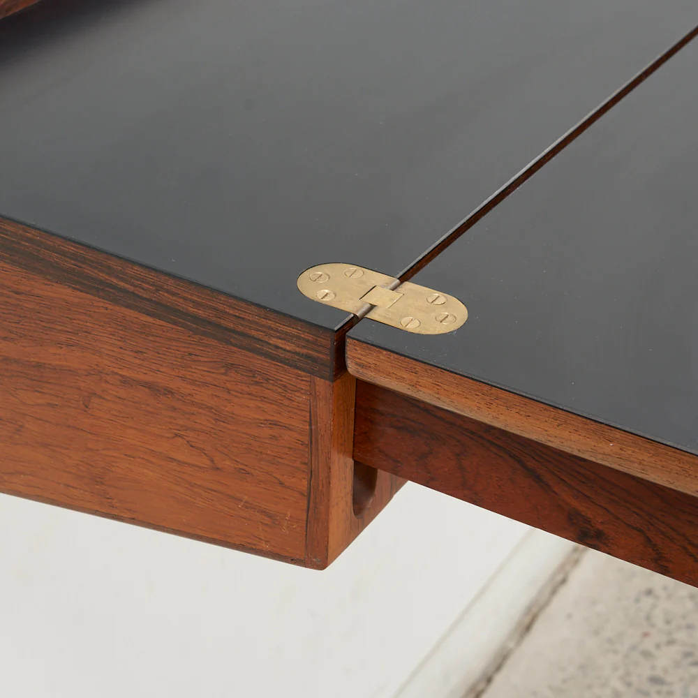 Wall-Mounted Rosewood Flip Top Desk by Arne Hovmand Olsen, Denmark - Image 8